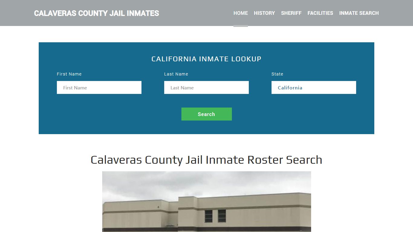 Calaveras County Jail Inmate Roster Lookup, San Andreas, CA