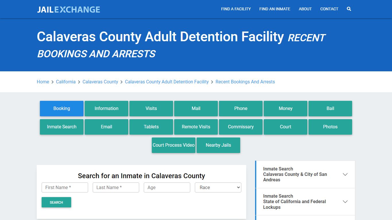 Calaveras County Adult Detention Facility - Jail Exchange